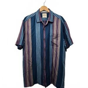 Tommy Bahama Shirt Men's Extra Large Casual Button Down Silk